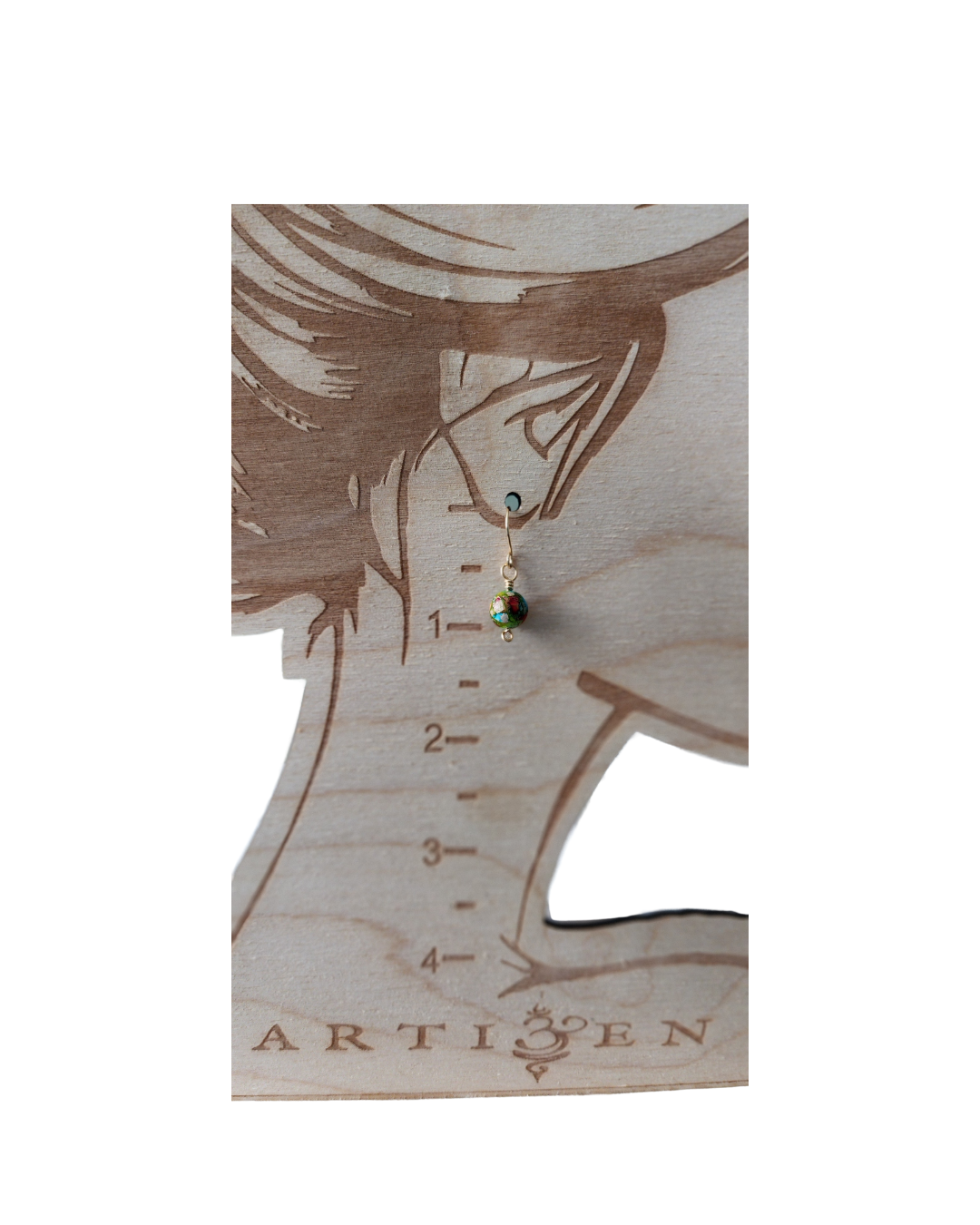 Coral Reef Earrings | Colorful Sea Sediment Jasper and gold-tone wire