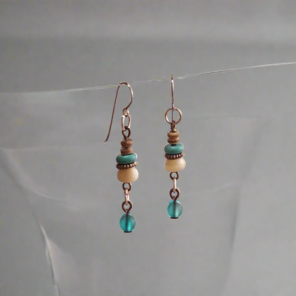 Beachcomber's Mix Earrings | Beach Themed Boho Jewelry