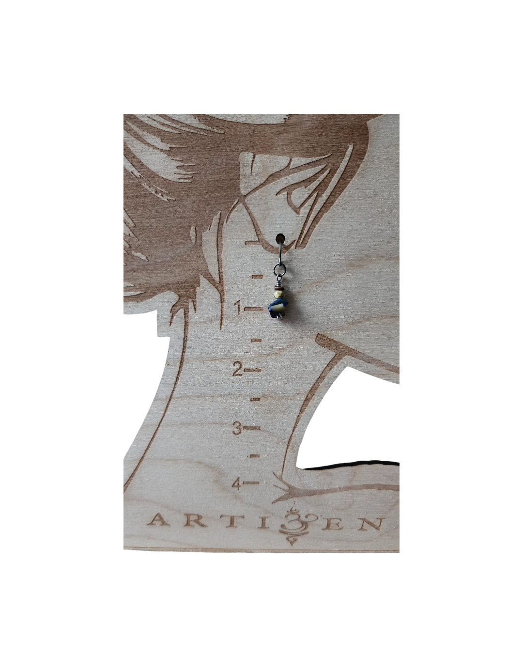 'Marea', Wire-wrapped Rustic Earrings Made with Lapis Lazuli, Sodalite and Hypoallergenic TierraCast Earwires