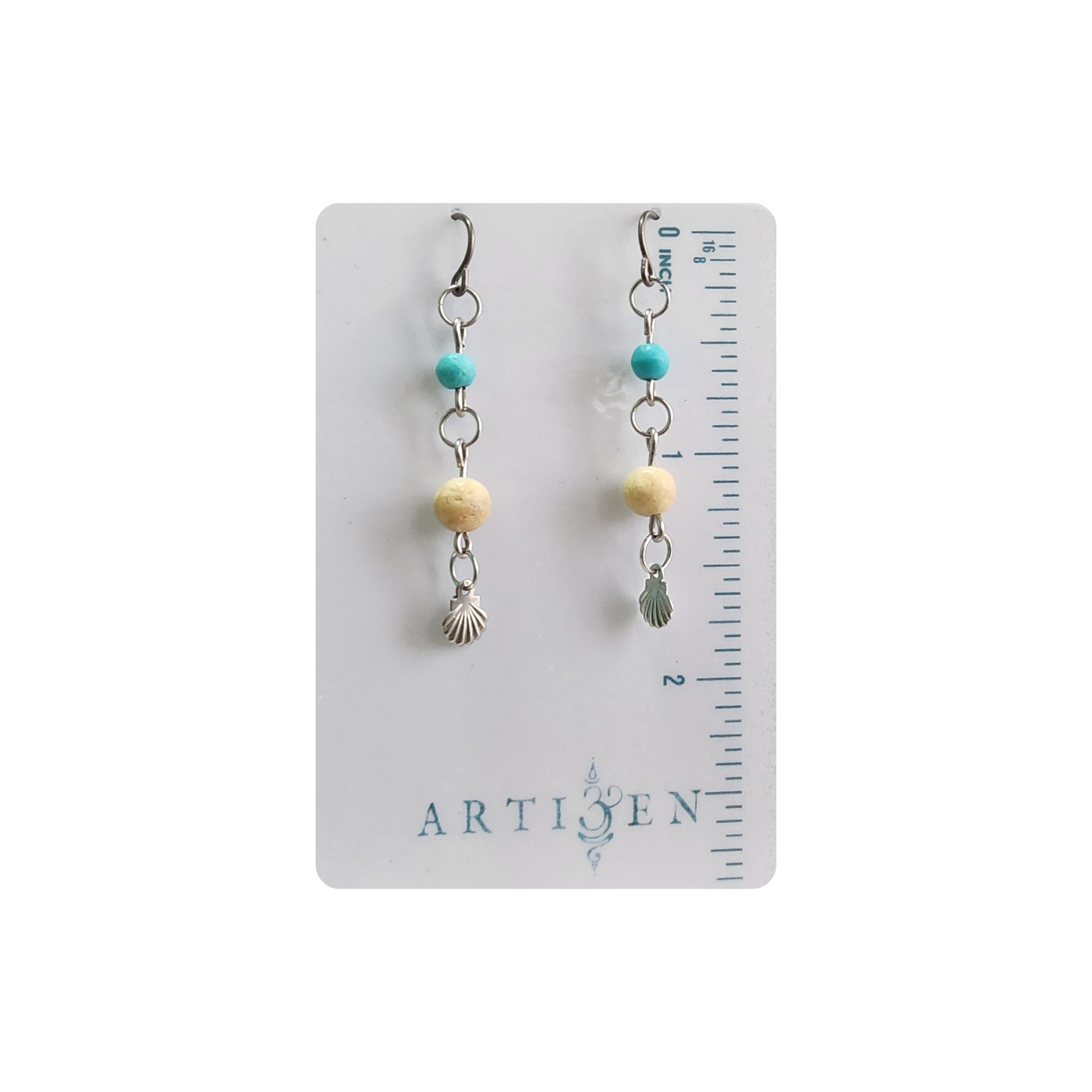 Coastal Shell Charm Dangle Earrings | Summer, Beachy Jewelry