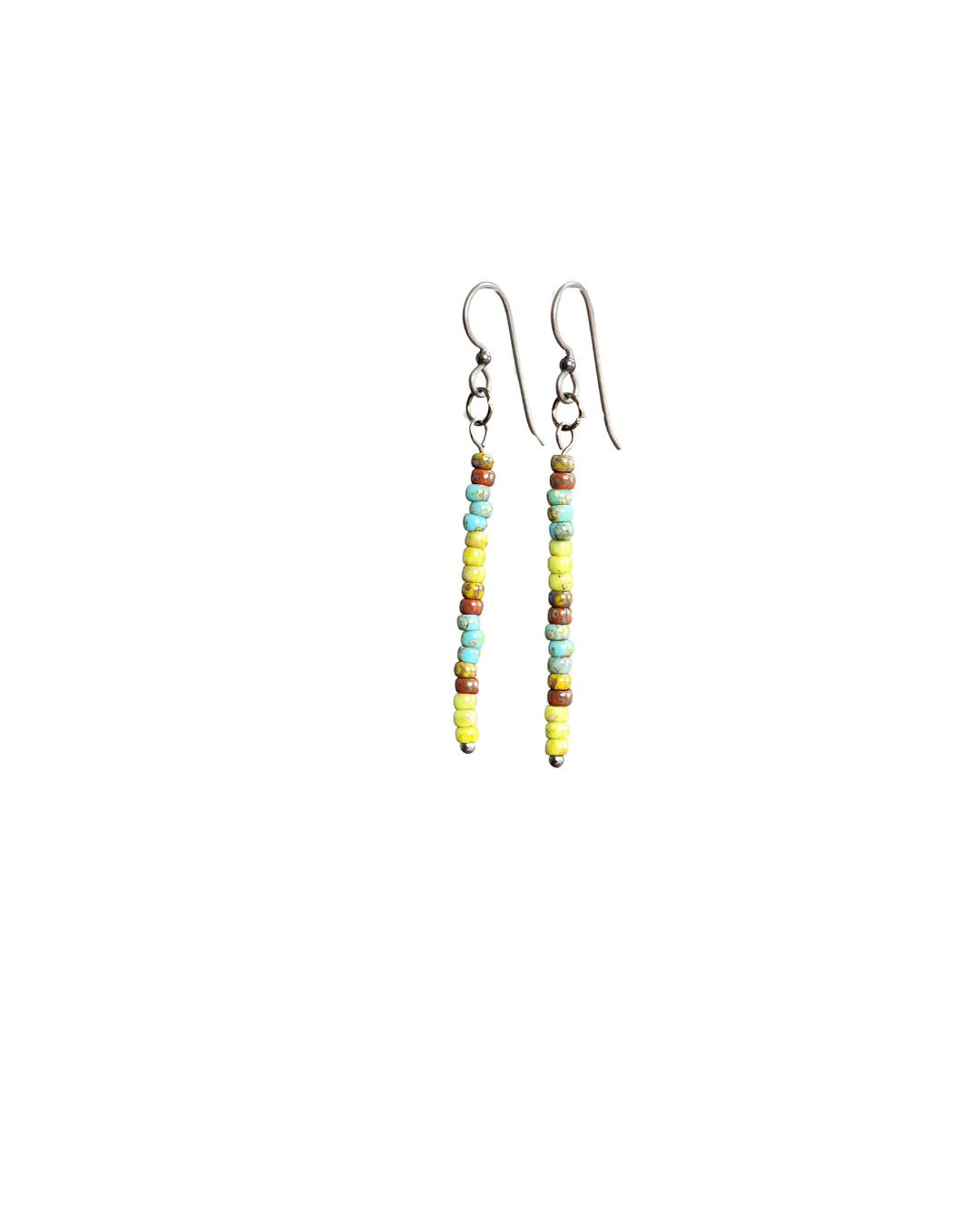 'Bonita' Earrings, with Picasso Glass Beads and Niobium Hooks