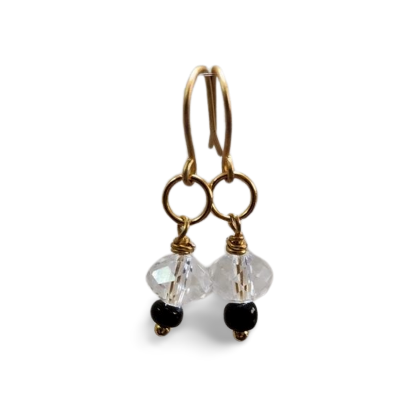 Golden Tuxedo Earrings