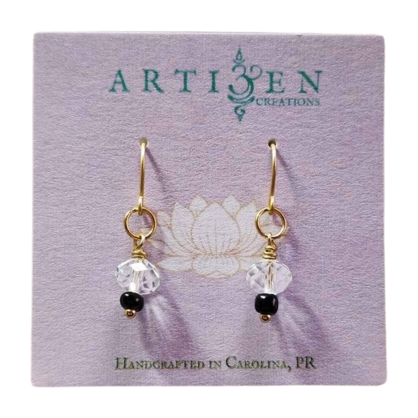 Golden Tuxedo Earrings