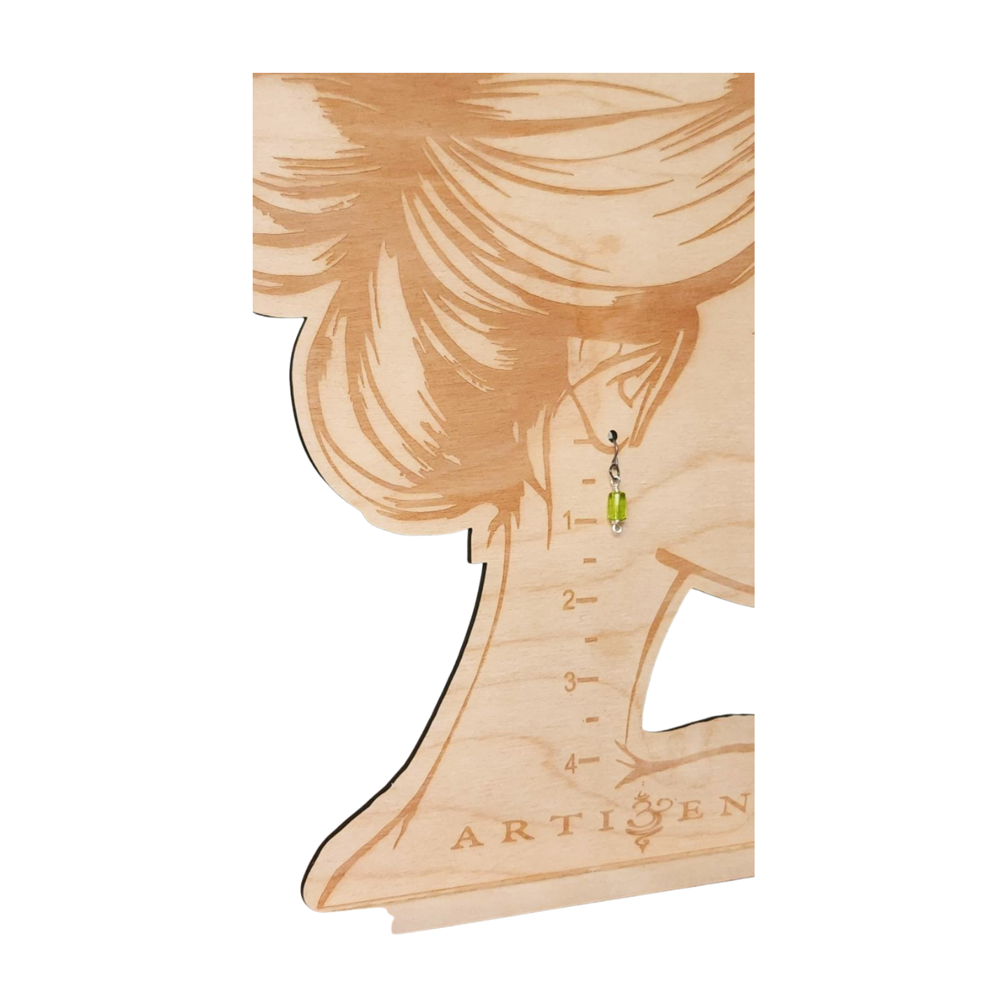 'Esperanza Earrings', Simulated Green Peridot with Niobium Ear Wires