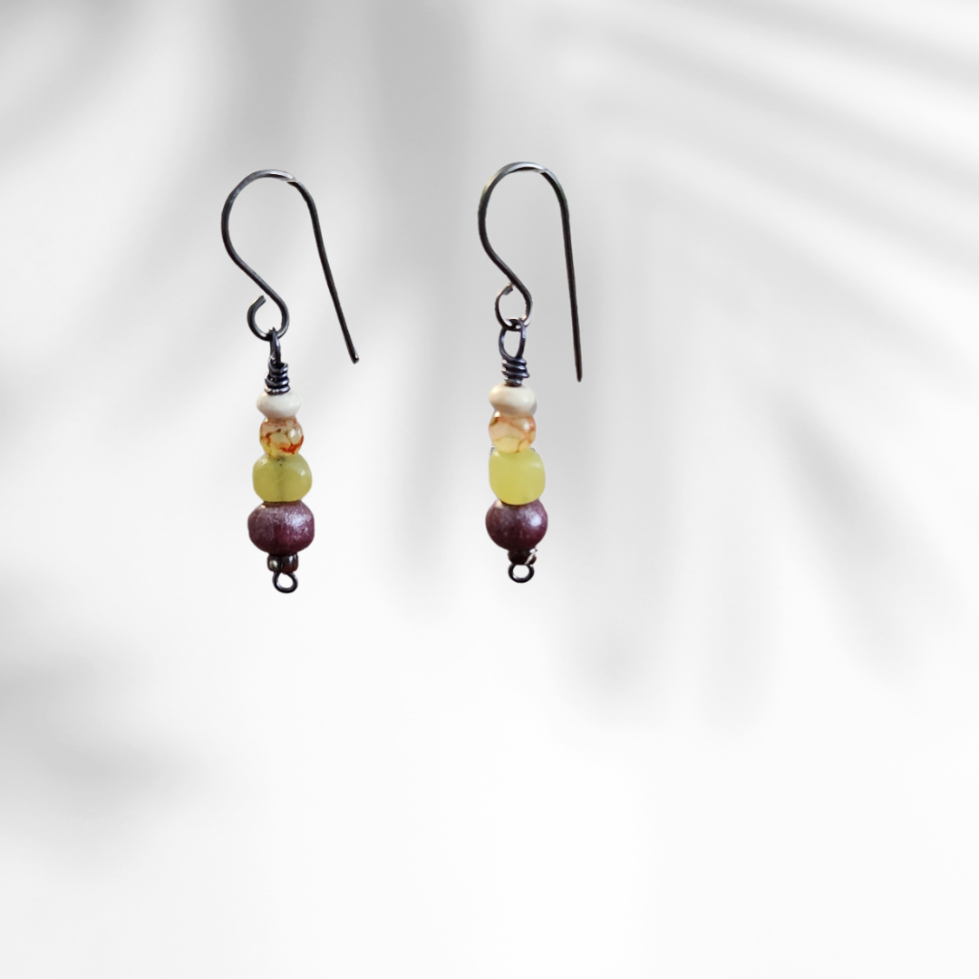 'Bosque Tropical', Whimsical Earthy Earrings