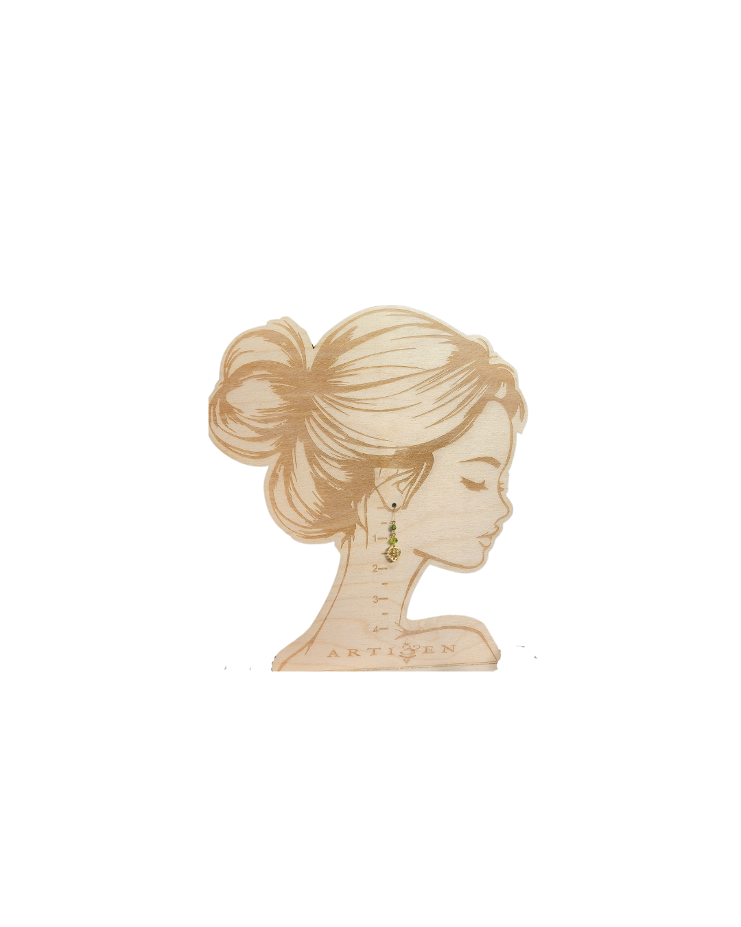 'Jardín Botánico', Gold-Tone Stainless Steel Earrings with Picasso Czech Glass, Peridot Crystal & Leaf Detail