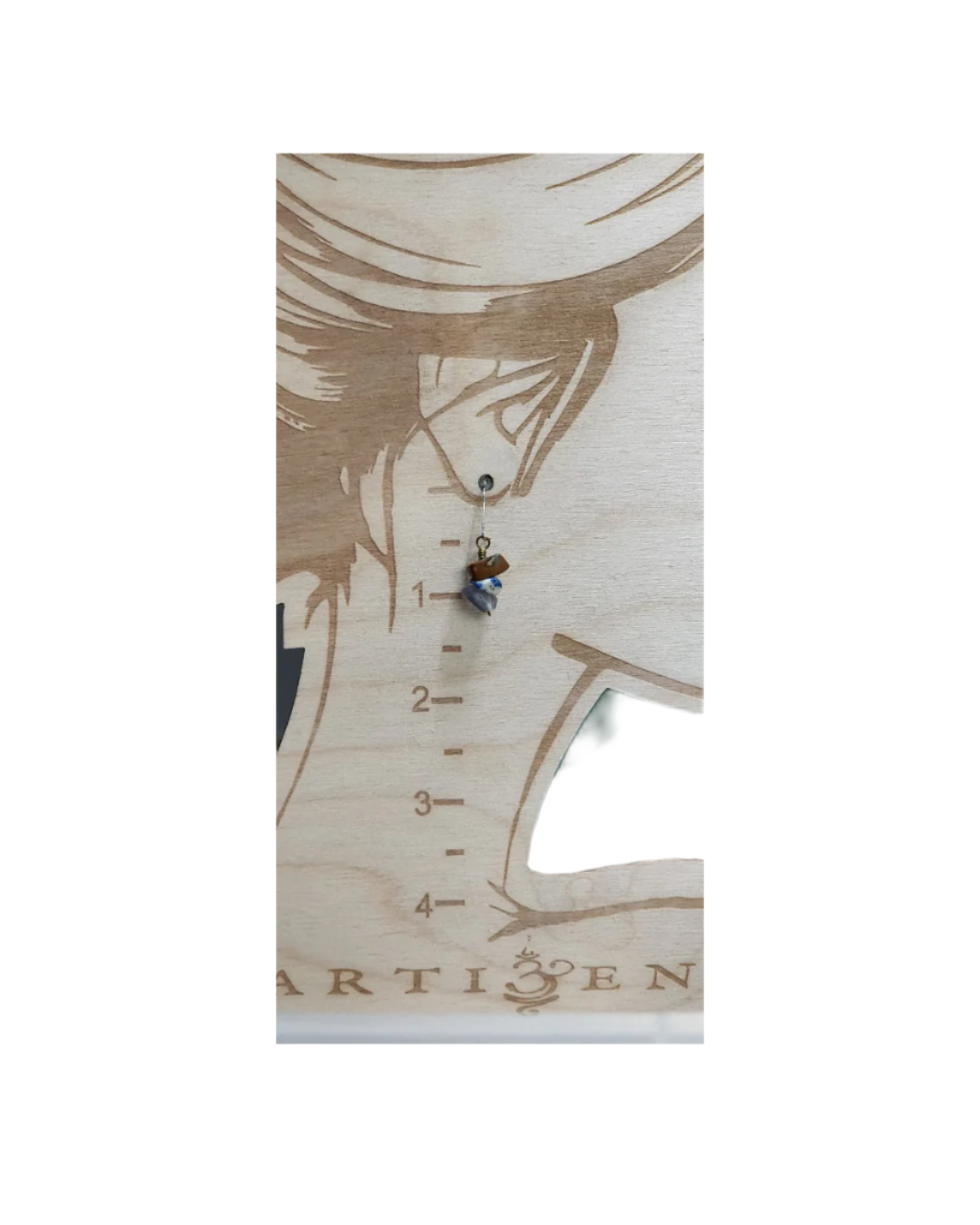 'Rustica' Earrings: Crafted with Natural Stones and Surgical Stainless Steel Ear Wires