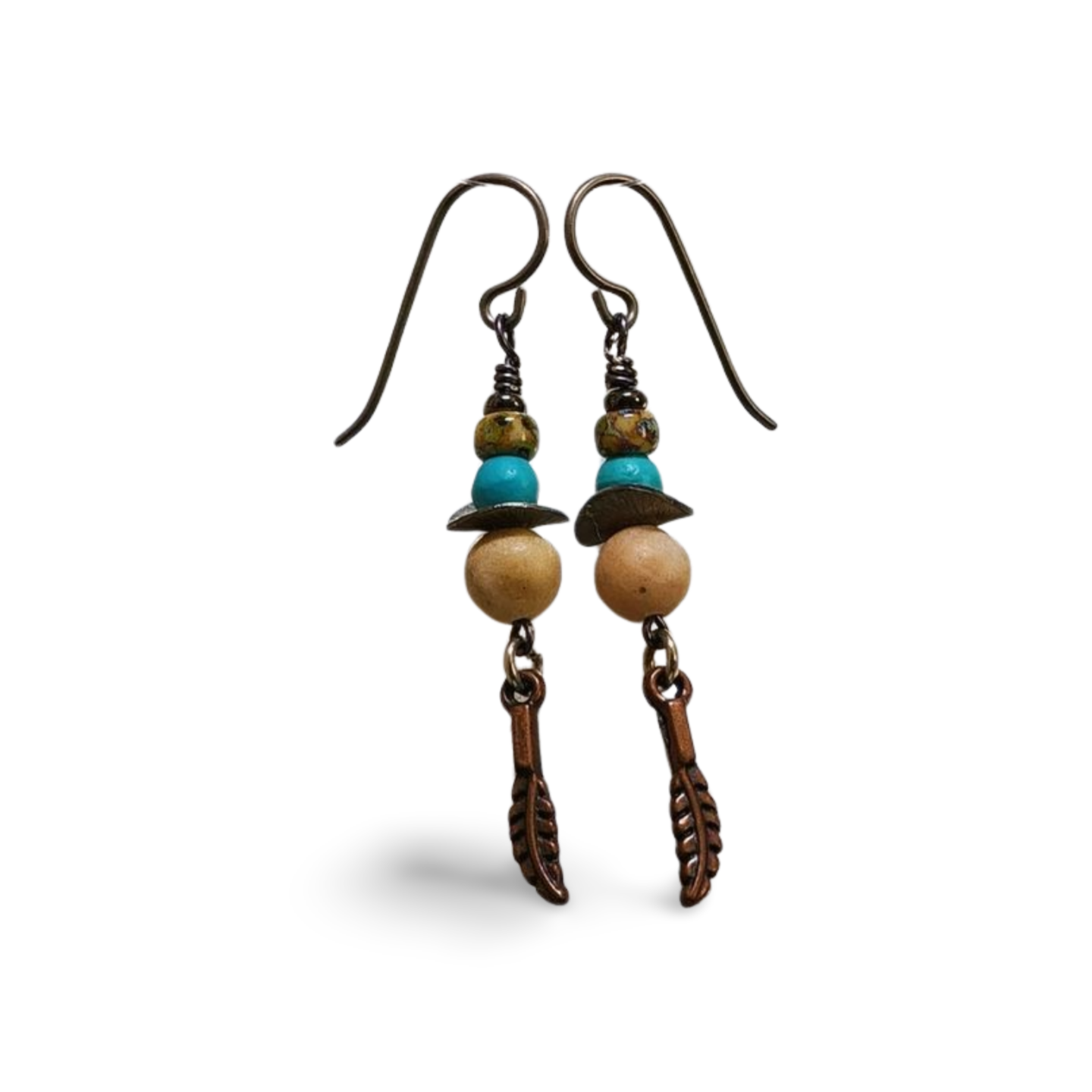 'Gitana', Natural Stone Earrings with Hypoallergenic Niobium Hooks