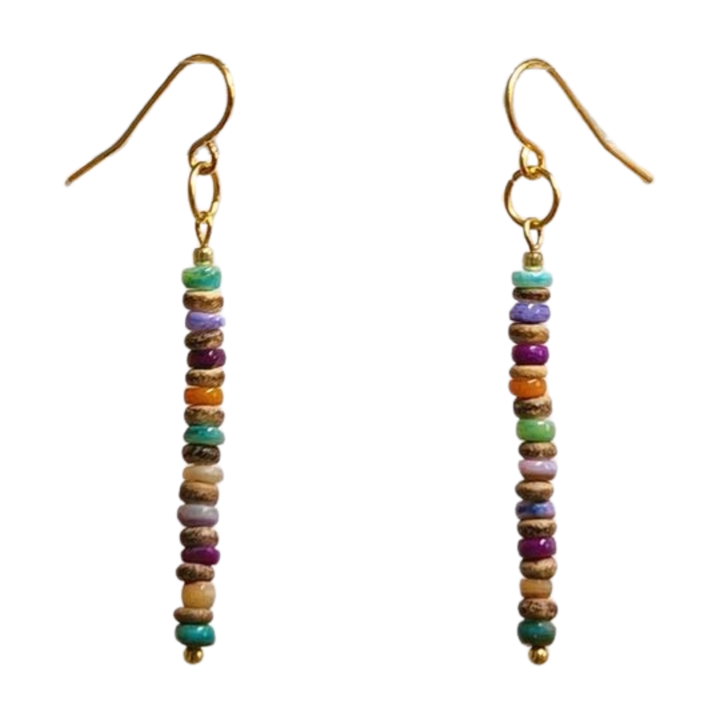 Beachy Gold-Tone Seashell Earrings