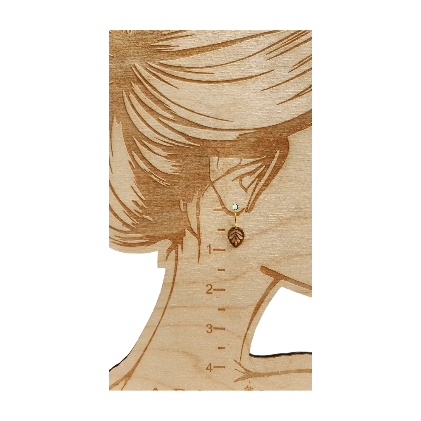 Brass Leaf Minimalist Earrings