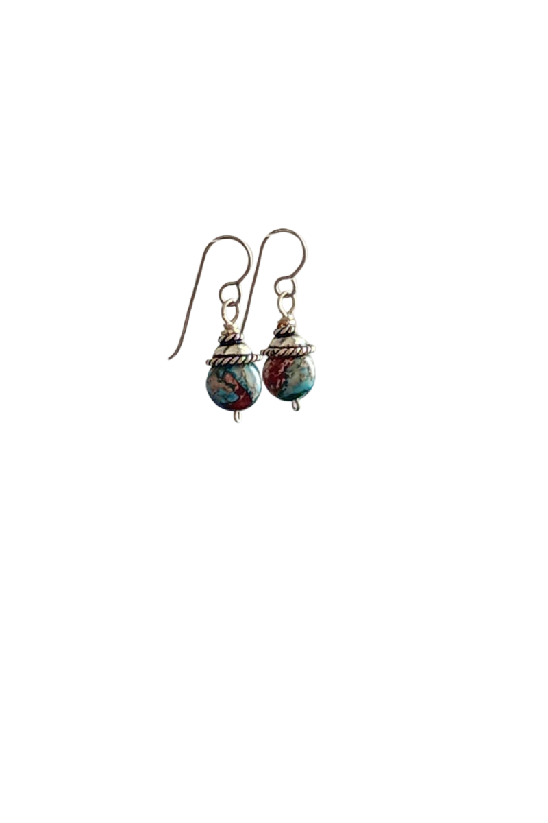 Sediment Jasper Earrings | Stainless Steel Earwires & Earthy Gemstone Drops