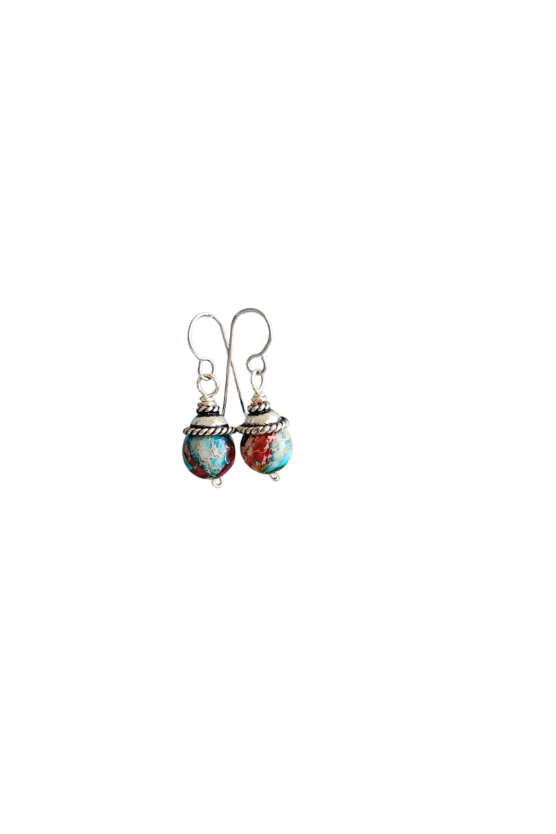 Sediment Jasper Earrings | Stainless Steel Earwires & Earthy Gemstone Drops